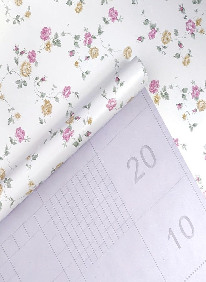 HOMEMATES Self-Adhesive Waterproof Wallpaper Old Furniture Vinyl Stickers Wooden Door Wardrobe Desktop PVC Wall Papers 45 X 304 CM- (Floral Style-1), Multicolour - Image 4